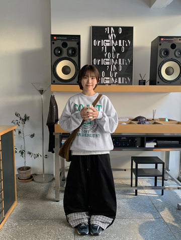 Hanachi Printing Basic Sweatshirt